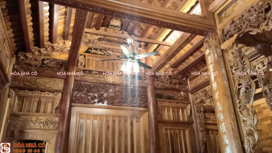 Nhà 3 gian có vách đổ vỏ măng