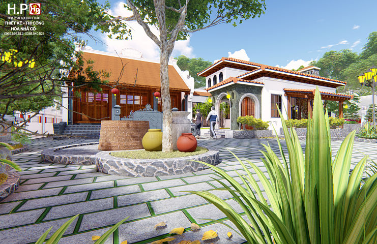 Mẫu thiết kế nhà 3 gian kết hợp khuôn viên nhà ở của Anh Bình-Hưng Yên